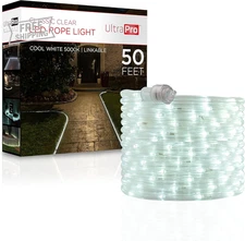 Escape LED Rope Lights, Cool White 5000K, Indoor or Outdoor, 50Ft, Lin