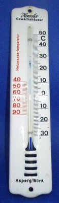 Vintage German Henssler Gewachshause Greenhouse Thermometer - Asperg/Wurt