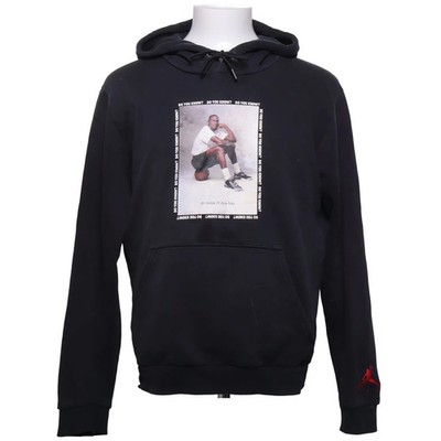 Jordan, Kapuzenpullover, Größe: M, Schwarz, Baumwolle/Polyester, Print #cKX