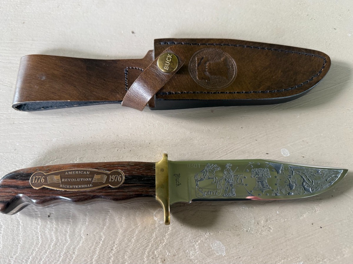 Buck 1976 Bicentennial Fixed Blade Knife Spirit of '76 Limited