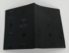 Beautiful MCM Card Holder Wallet Black Leather And Canvas