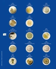 SAFE 7822-38 TOPset-Münzblatt 2025 für 2€-Münzen ohne Kapseln | Für TOPset-Album