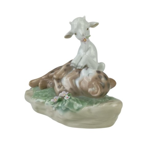 LLADRO Kingdom of Peace (Leopard and Kid) Figurine 6926 Multicolor Porcelain - Picture 2 of 8