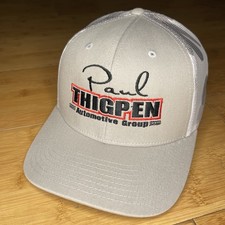 Richardson 112PM Paul Thigpen Automotive Group Gray Camo Mesh Snapback Hat Cars