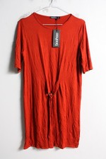Boohoo Womens T-Shirt Dress Red - Size 10 (L45) NEW