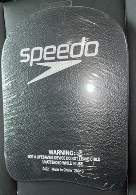 NEW Speedo Swim Training Kickboard Black Foam Adult Unisex Pool Beach One Sealed