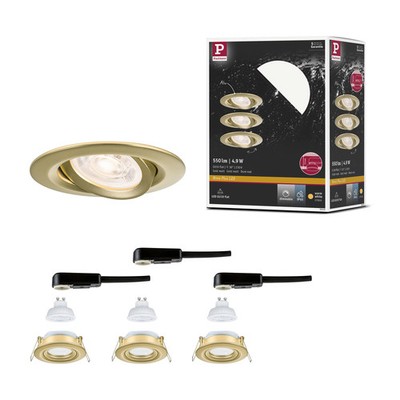 LED Einbauleuchte Nova Plus GU10 Flat IP65 93 mm 3x4,9W 3x550lm 230V dimmbar 270