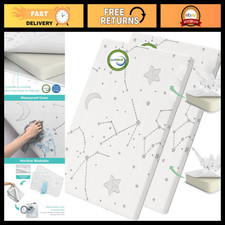 Breathable Waterproof Pack and Play Mattress Pad 38x26 - 2 Pack Baby Topper