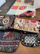 Lot of 4 Vera Bradley,Purse,Make up Bag, Coin Purse, Wallet, Clutch