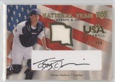 2008 Upper Deck Black Ink Jersey 142/400 Tommy Medica #USA-TM Auto 1e0
