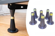 6PCS Reinforced Bed Frame Feet to Replace Wheels. Easy to Install, Prevent Sl...