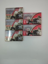 5 Maxwell UR 90 Minute Blank Audio Cassette Tapes Normal & High Bias New Sealed