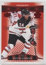 2022 Team Canada Juniors Program of Excellence UD Exclusives Justin Sourdif 2pw