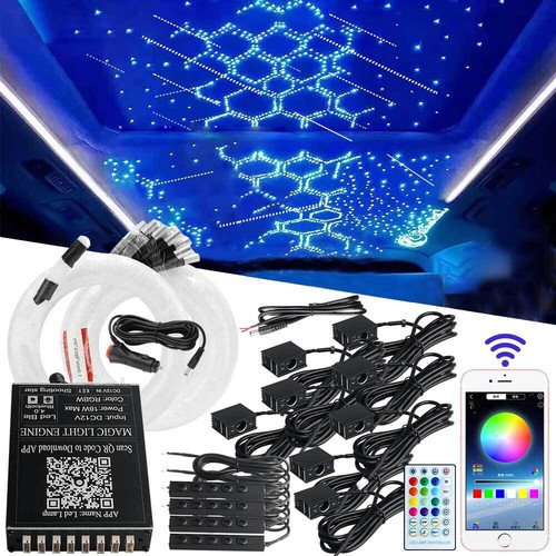 PRO DIY Auto RGBW LED Sternenhimmel Meteor Star Lichtfaser 1600x Glasfaser Optik