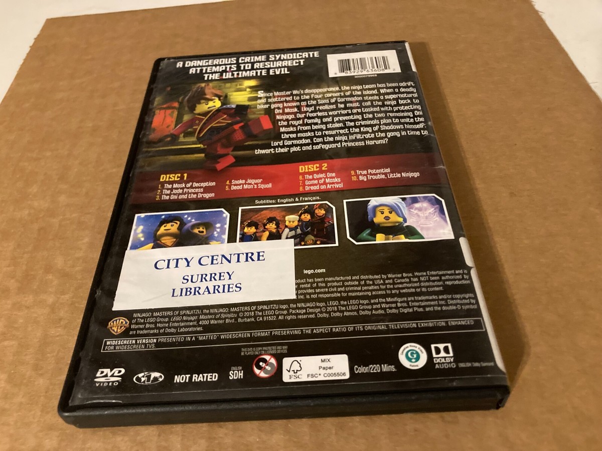 Lego Ninjago Sons Of Garmadon Season Eight DVD 2-Disc Set NTSC