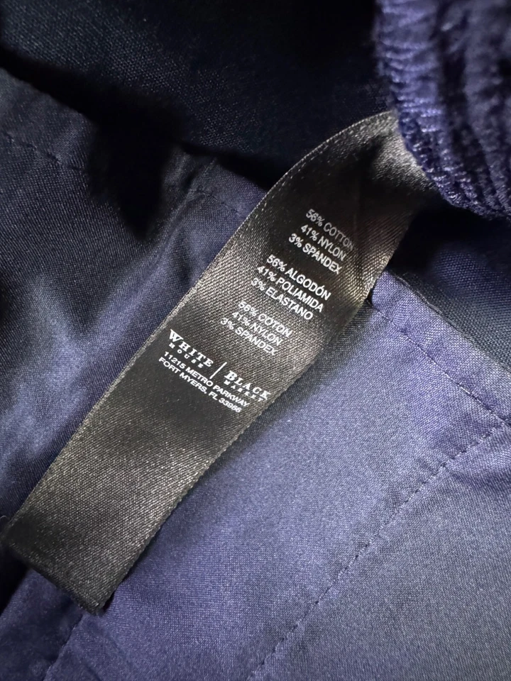 Pantalones White House Black Market Mujer 0 R Azul Marino Forma Perfecta Corte Bota Nuevos con Etiquetas Foto 4 de 4