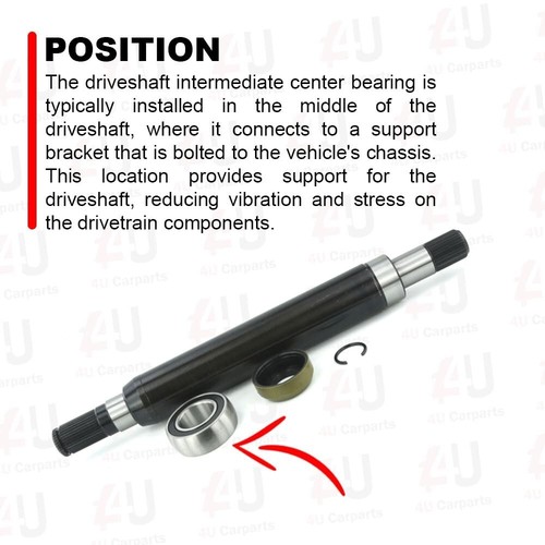 Driveshaft Center bearing for Ford Mondeo 2000-2007 1.8 2.0 2.5 Front RH 4106404 - Picture 4 of 6