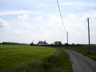 Foto 6x4 Grimston Hall Gleis Trimley Lower Street "Kein Abbiegen für U c2009