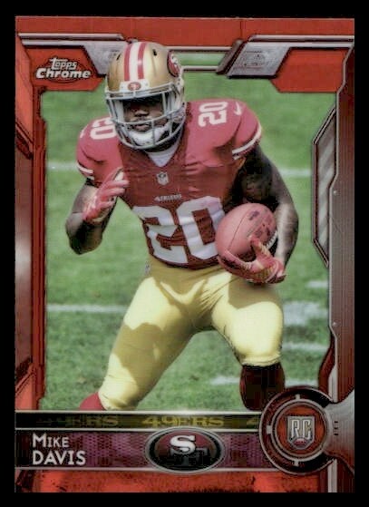 Mike Davis Topps Chrome #139 Orange Refractor