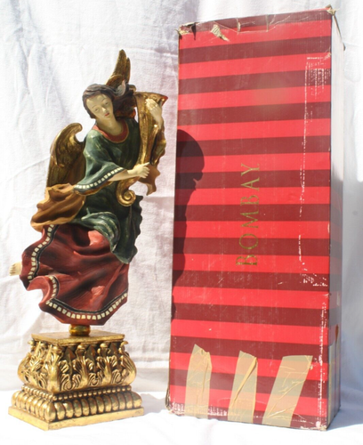 Bombay Company schwerer 26" Engel Statue Krippe Weihnachten Kerzenhalter montierbar - Bild 2 von 22