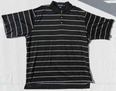 black and white striped ralph lauren polo