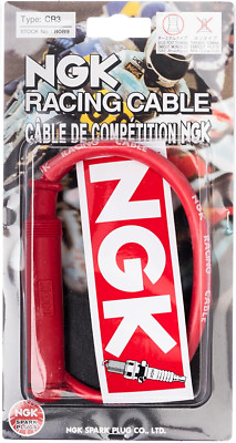 NGK CR3 Racing Spark Plug Cable 8089 Solid Straight Resistor SD05EMK Cap Bike