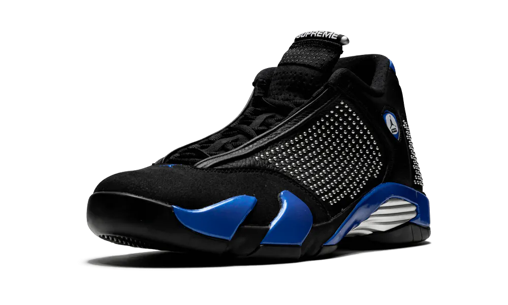 Supreme × Nike Air Jordan 14 Black Varsity Royal BV7630-004 Supreme × Nike Air Jordan 14 Black Varsity Royal BV7630-004