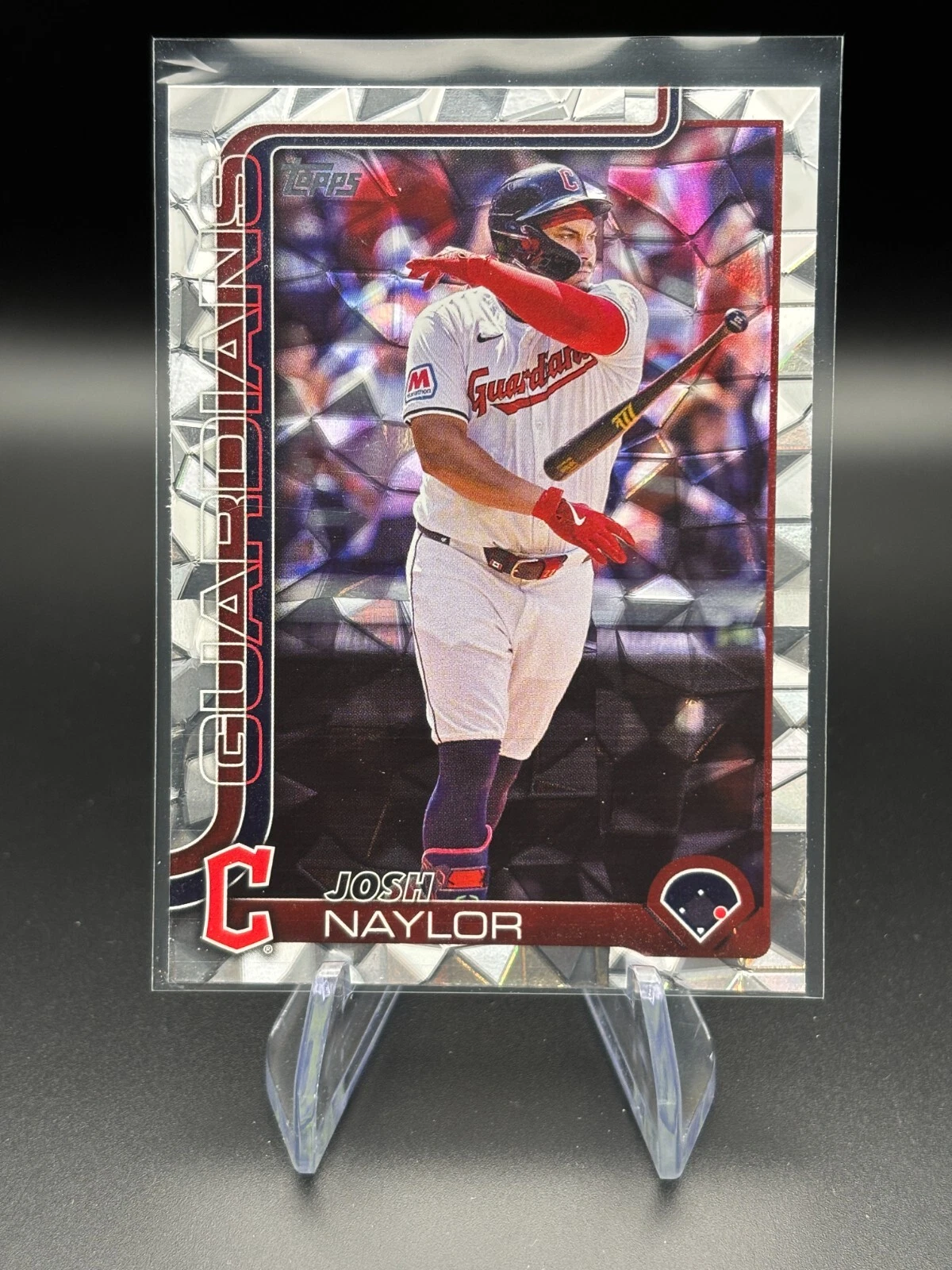 2025 Topps Series 1 - Josh Naylor Diamante Foil #322 Guardians