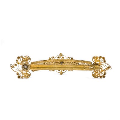 Caravan Haarspange Nr. 1882 – Klassische Acetat-Spange Mit Kunstvollem Design