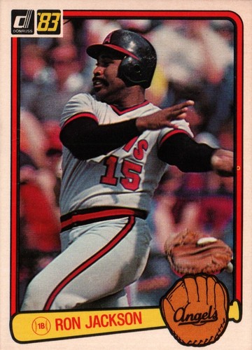 1983 Donruss Baseball #639b - Ron Jackson COR, VAR - California Angels 83-733