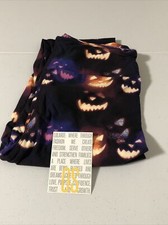 Lularoe OS Leggings Multicolor Halloween Pumpkins NWOT New
