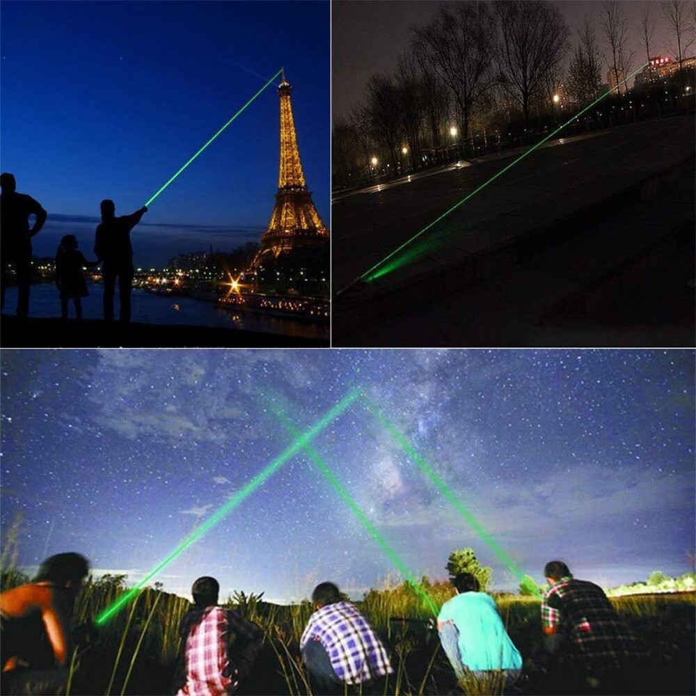 6000Miles Green Laser Pointer Star Visible Beam Light Rechargeable Lazer Pen US