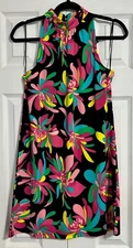 NWT Trina Turk 'Hana Hou' Tropical Floral Print Size XS Sleeveless Halter Dress