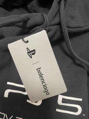 BALENCIAGA PlayStation PS5 Collaboration Hoodie black XS BALENCIAGA PlayStation PS5 Collaboration Hoodie black XS