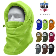 Balaclava Ski Mask 1 hole Full Face Beanie Winter Hat Cap Fleece Trapper C