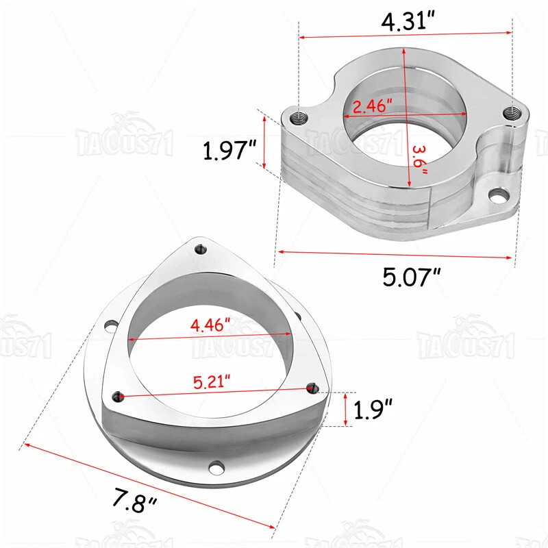 Espaciadores de elevación de aluminio de 3" para Subaru Outback & Legacy 2003-2004 2005 2006 07 08 09 Foto 2 de 4