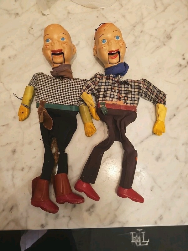 Set Of 2 Danno O Day From Howdy Doody ventriloquist dummy doll. Vintage Toys
