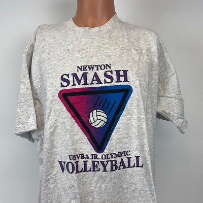 USVBA Jr Olympic Volleyball Newton Smash T Shirt Vtg 90s 1993 Massachusetts XL