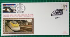 Máquina de postales mundial 2004 NVI Benham Channel Tunnel FDC