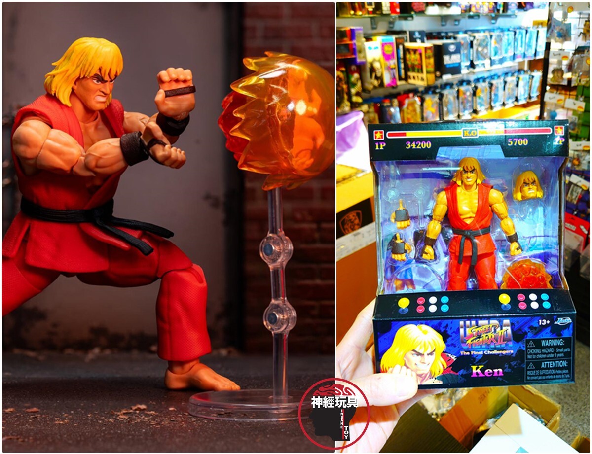 未開封JADATOYSウルトラストリートファイターII ガイル2p ケン1/12 Jada Toys Ultra Street Fighter II: The Final Challengers 1/12 Ken