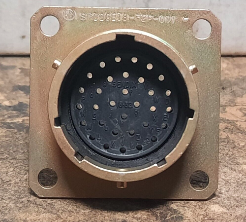 BENDIX #SP02CE18-32P-001 CONNECTOR, WALL MOUNT (32 PINS, CRIMP PINS) Q135 - Picture 2 of 5
