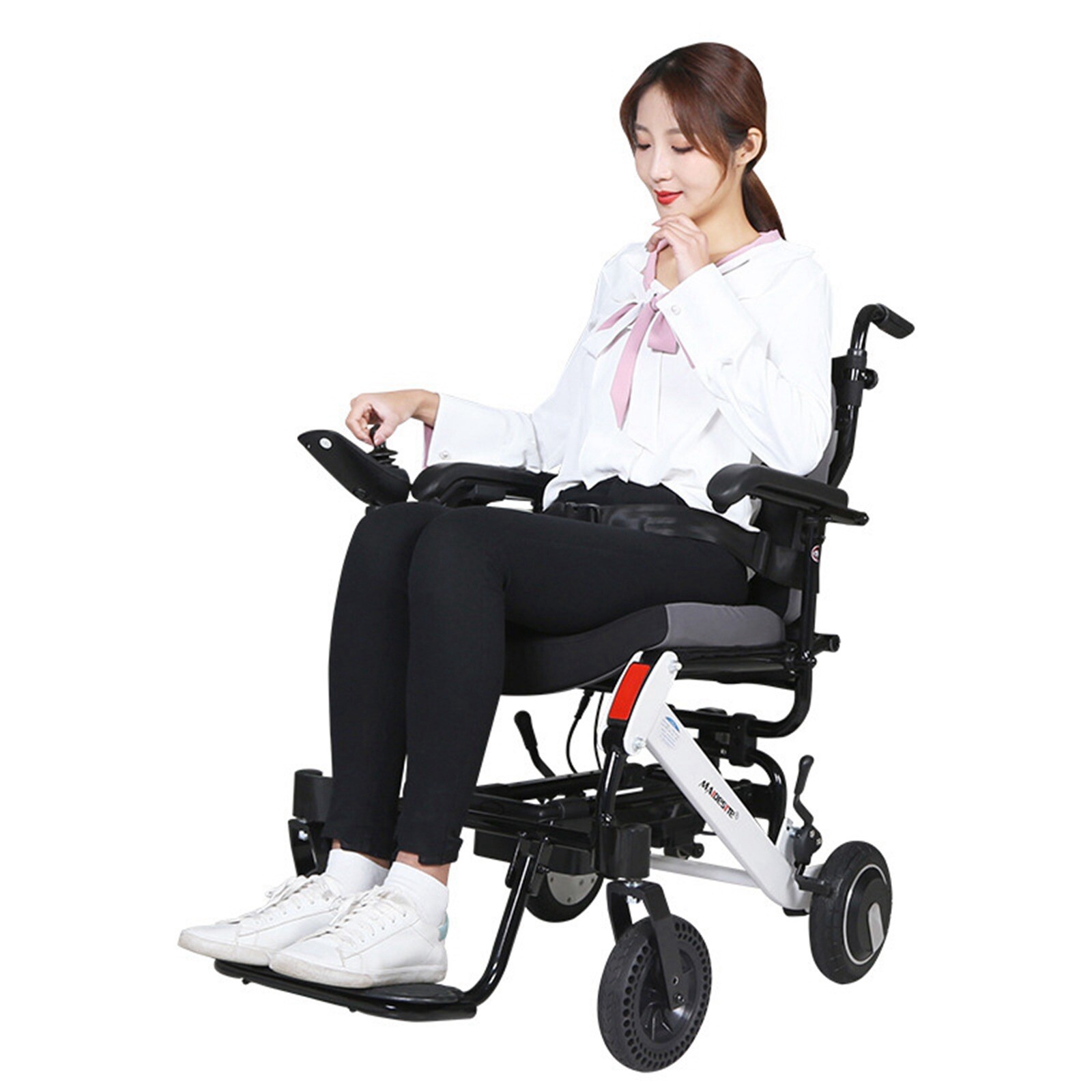 500W Foldable Electric Wheelchairs Lightweight Brushless Motor