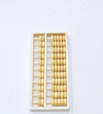 Chinese Bone Abacus in Wood Frame