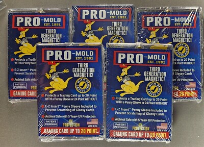 5x Pro Mold MH20SAB 3rd Gen w/ Sleeve 20pt Magnetic Card Holder One Touch