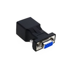 DB9 9-Pin Serial Female Port to RJ45 Female Cat5e/6 Ethernet LAN Adapter