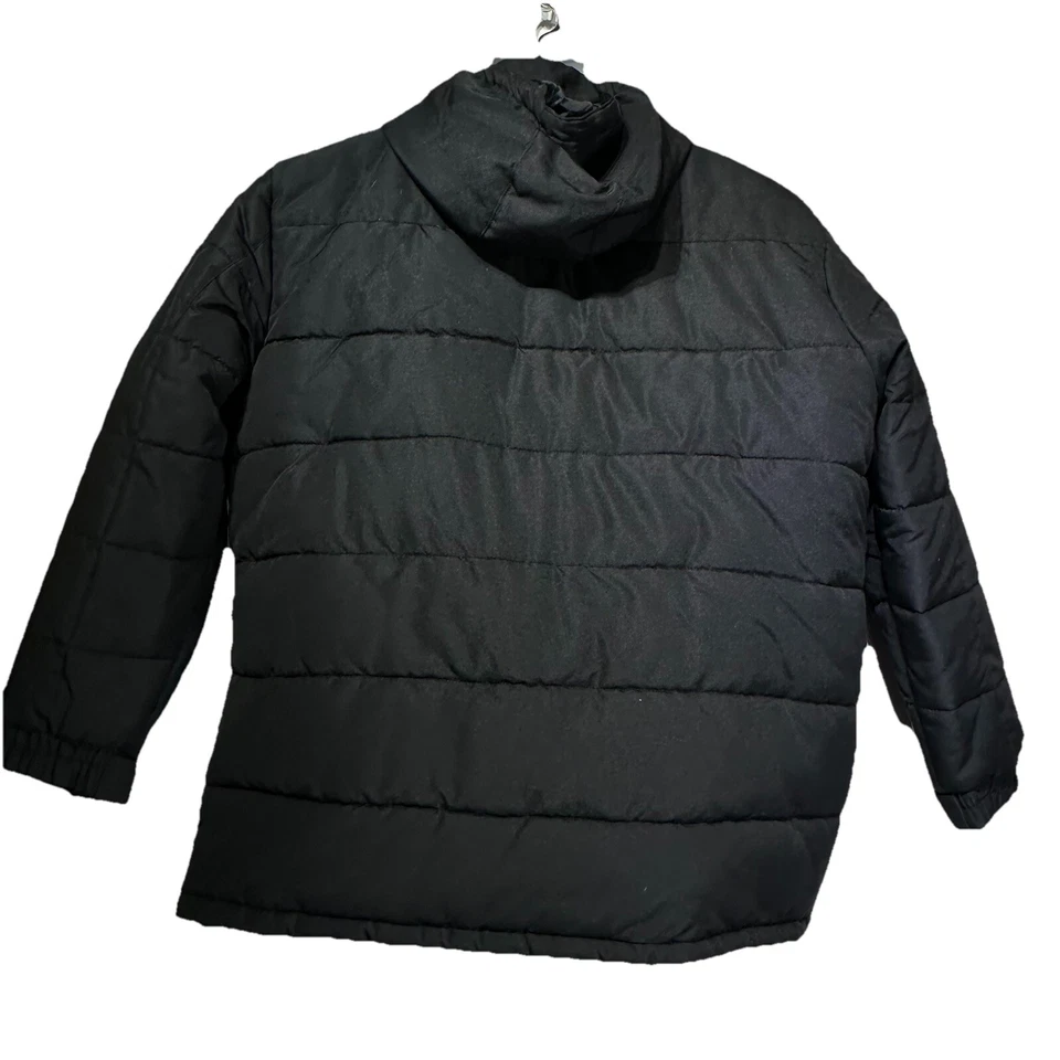 outdoor life black hooded puffer jacket Size XXLT - Image 2 of 4