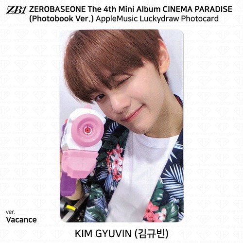 ZEROBASEONE ZB1 4th Mini Album CINEMA PARADISE Applemusic LuckyDdraw Photocard - Picture 46 of 57