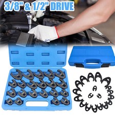 19pcs Flare Nut Crowfoot Wrench Set Metric Crows Foot Wrench Kit 38 12 Drive