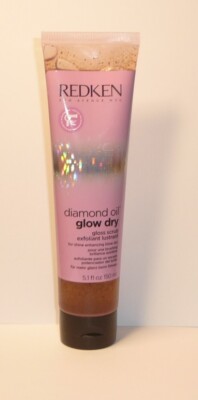 Redken Diamond Oil Glow Dry Gloss Scrub Exfoliant Lustrant 150ml 