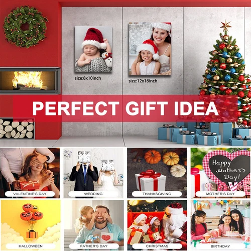 Custom Canvas Printing Unframed Posters Upload Your Photo Image Wall Art Prints - Picture 7 of 13